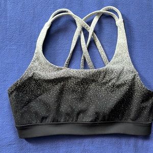 Lululemon energy bra size 8 black and white ombré